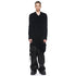 JULIUS 917KNM7 Black / Shirring Knit Top